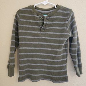 Toddler Boys Long-sleeved Striped Shirt